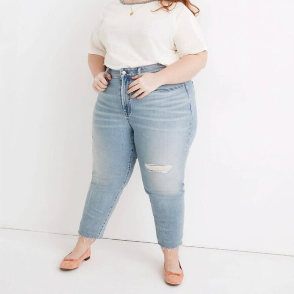 Madewell Light Wash The Curvy Perfect Vintage Jeans Plus Size - Picture 1 of 11